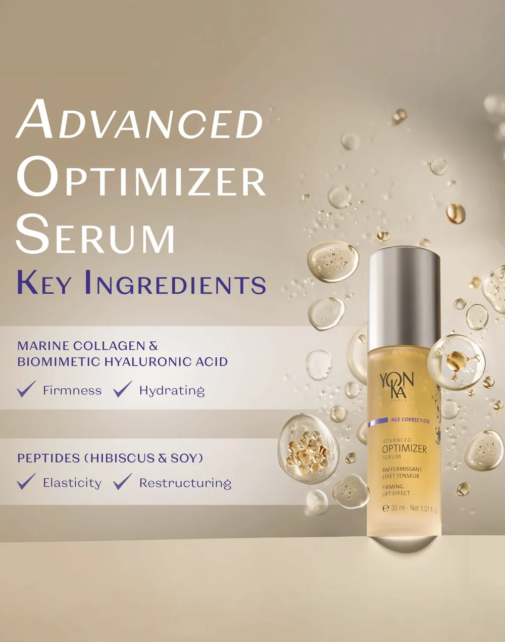 Serum Yon-Ka Advanced Optimizer Efecto Lifting y Reafirmante Facial SF SKIN