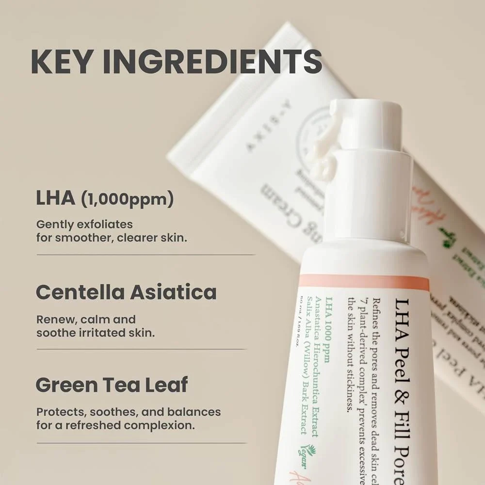 AXIS-Y LHA Peel & Fill Pore Balancing Cream – 50 ml - Imagen 2